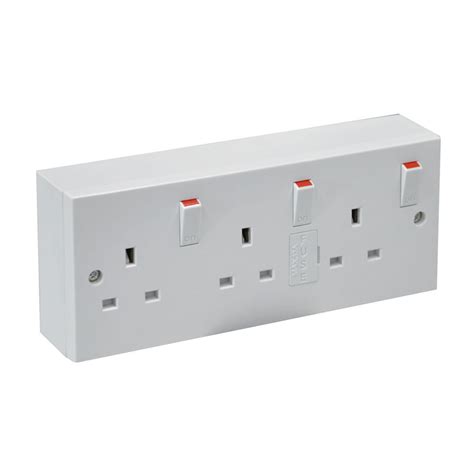 electric wall socket box|screwfix double socket back box.